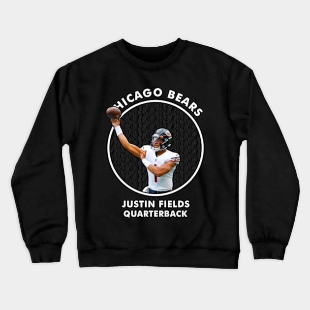 JUSTIN FIELDS - QB - CHICAGO BEARS Crewneck Sweatshirt by Mudahan Muncul 2022